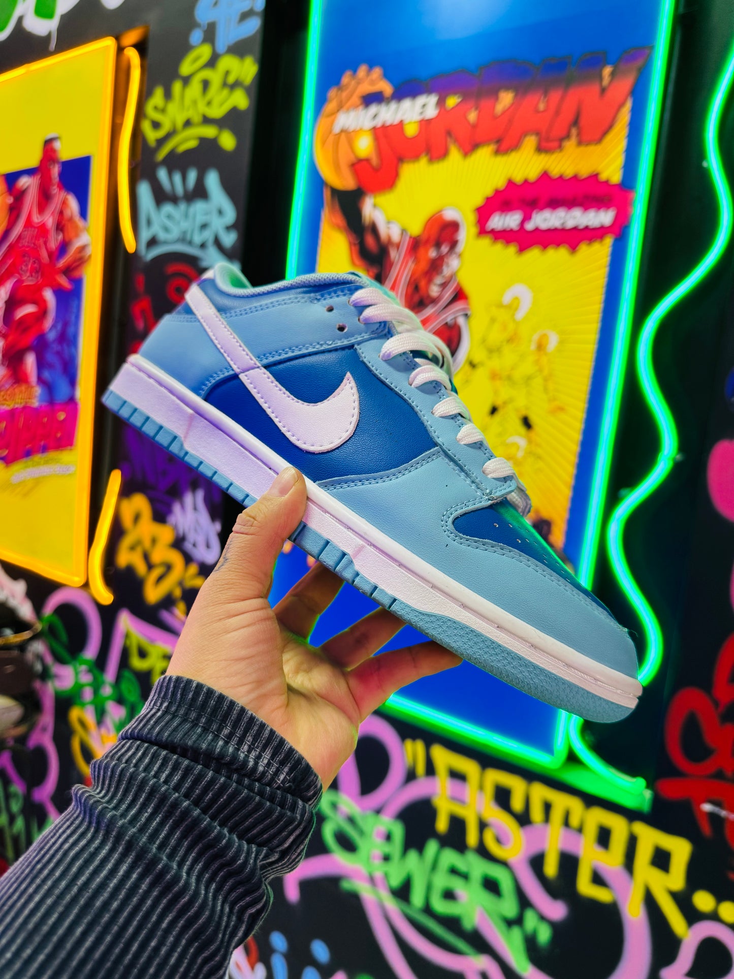 Dunk Low Blue white