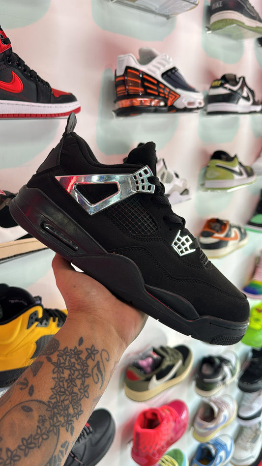 Retro 4 Black silver